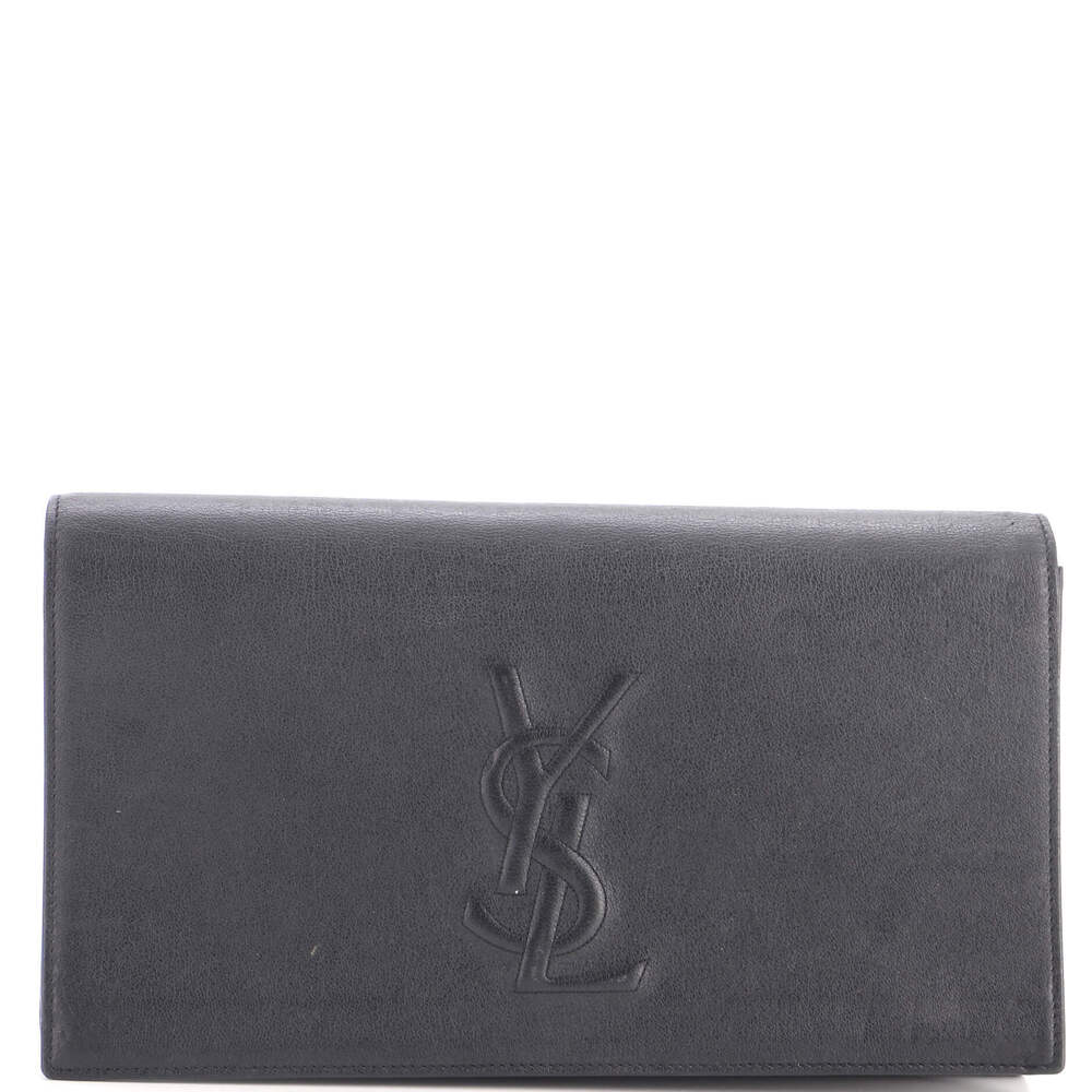 Saint Laurent Large Belle de Jour Clutch Leather